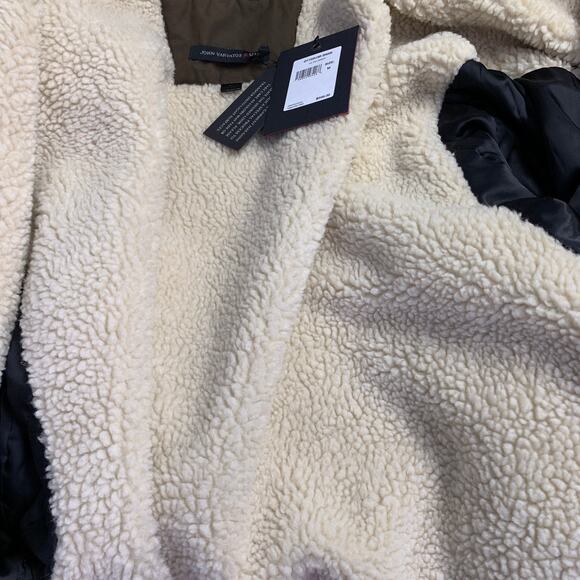 JOHN VARVATOS STAR USA Size M Brown Cotton Blend Hooded Coat - Picture 7 of 10